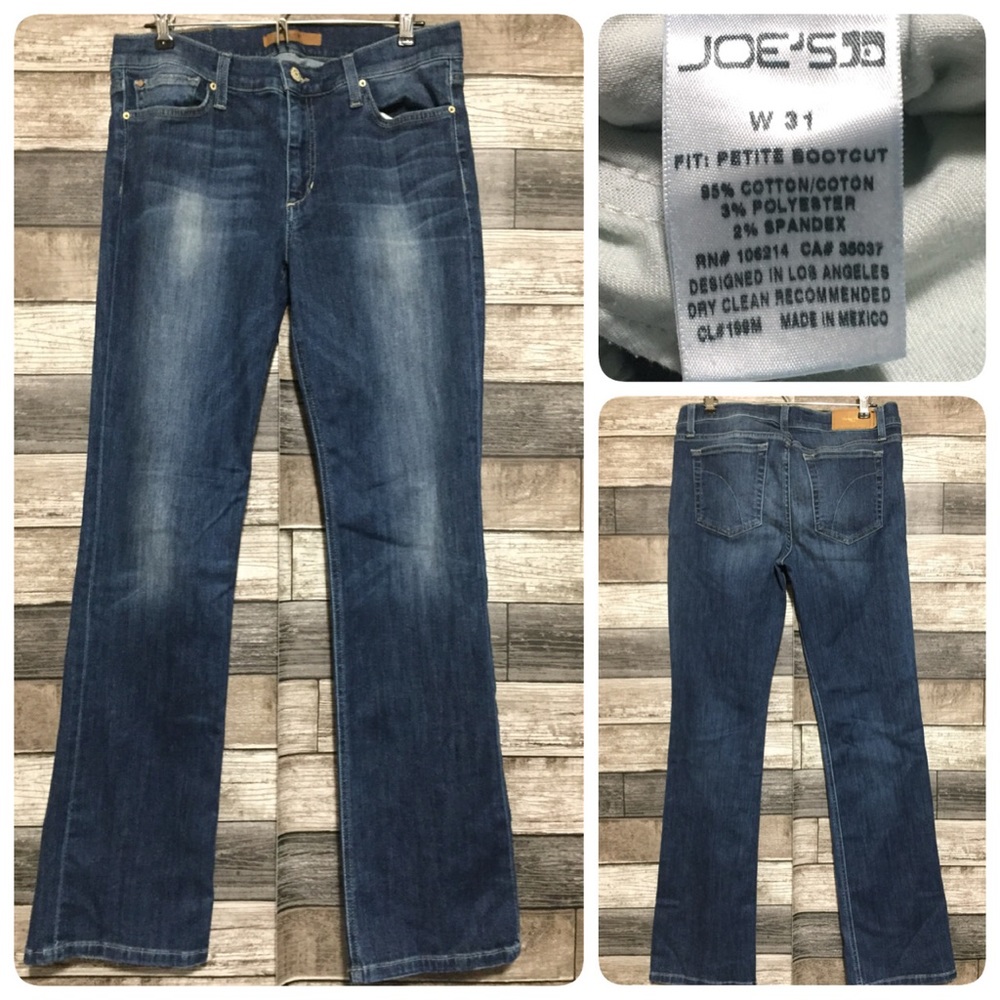 Joe’s Jeans Petite Bootcut Jeans Women’s 31 Blue Denim (Inseam 31)